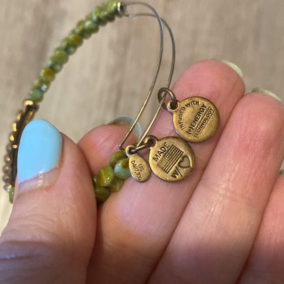 Alex and Ani Green Beaded Bracelet - Picture 3 of 4